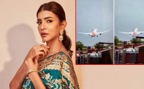 Manchu Lakshmi Travel London In Air India Flight