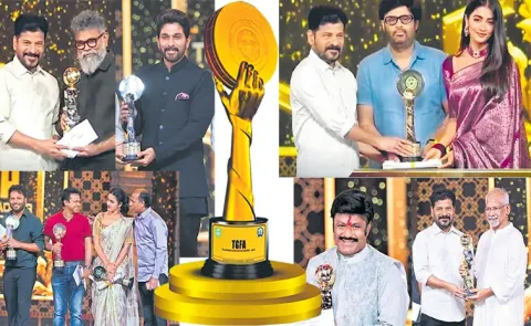 CM Revanth Reddy Attends in Telangana Gaddar Film Awards 202412