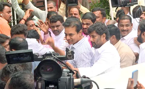 BRS KTR Attend To ACB Office Over Formula E Car Race Updates4