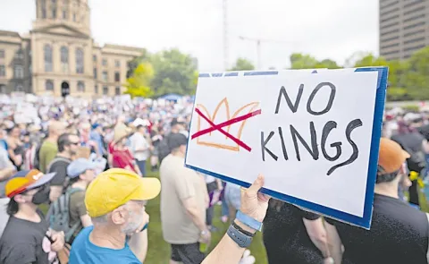Millions take to the streets in No Kings anti-Trump protests across the US