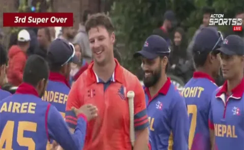 CRAZIEST T20 MATCH EVER, NETHERLANDS WON IN 3rd SUPER OVER AGAINST NEPAL7
