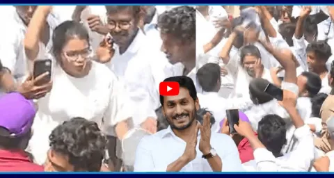 Girl Superb Dance On YS Jagan Song In Sattenapalli 1