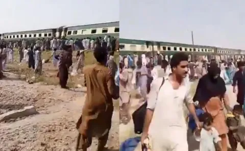 Peshawar to Quetta Jaffar Express derailed Near Jacobabad8