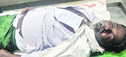 గడ్డి మందు తాగిన వ్యక్తి మృతి 