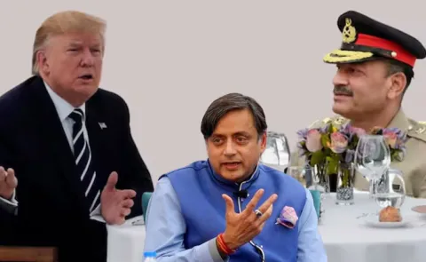 Shashi Tharoor Satires On Donald Trump Asim Munir Lunch5