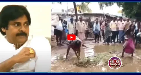 Public Variety Protest against AP Govt Over Roads 1