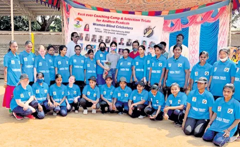 Andhra Pradesh Womens Blind Cricket Team for national competitions