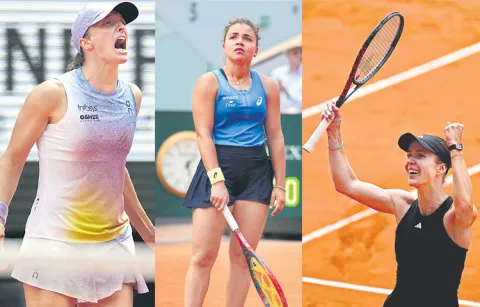 Elina Svitolina saved three match points to defeat Jasmine Paolini