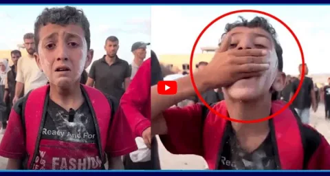 Gaza Food Crisis A Child Eating Sand Video Goes On Viral 1