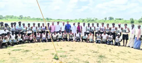 మత్స్యకారులకు వృత్తి నైపుణ్య పరీక్షలు 
