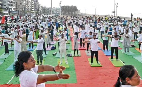 tdp govt cheats in name of Yoga Andhra: Andhra pradesh