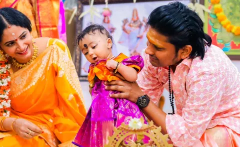 Rocking Rakesh Daughter Annaprasana Celebration