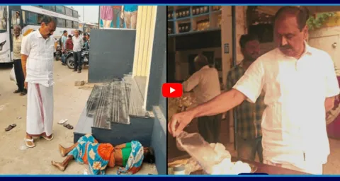 Present Situation In Near Liquor Shops At Tirupati 1