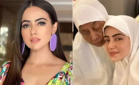 Actoress. Bigg Boss Fame Sana Khan Mother Passed Away