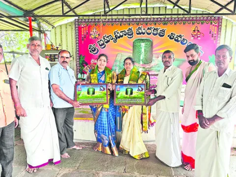మరకత శివాలయంలో ప్రత్యేక పూజలు 