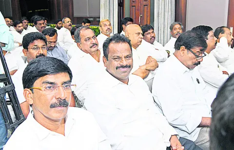 District leaders at YSRCP state level meeting