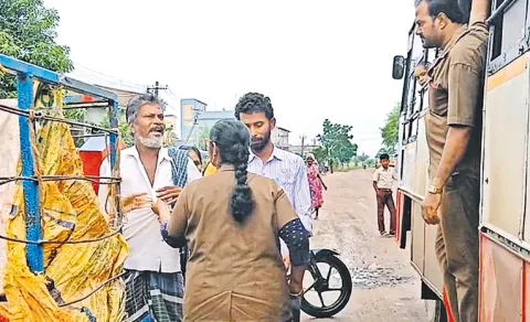 Behaving inappropriately Krishna Bus Woman Conductor  