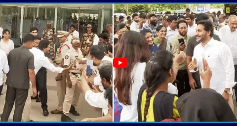 YS Jagan Mohan Reddy Visuals At Gannavaram Airport 1