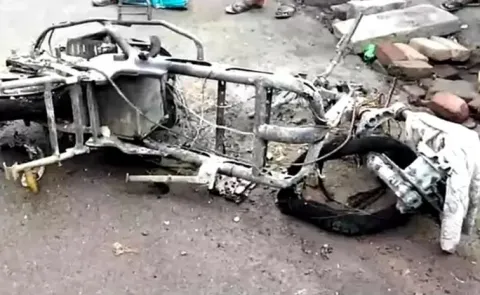 Electric Scooter Explodes In Ysr District