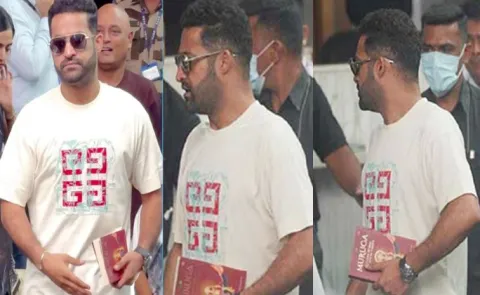 Jr NTR Preparing For Trivikram Movie by Reading Muruga Book2