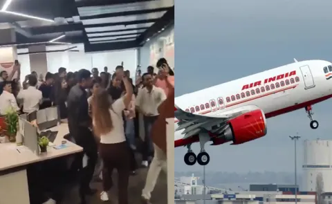 Air India Office Party Days After Plane Crash Video Viral7