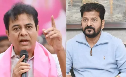 BRS Working President KTR Slams Congress Govt5