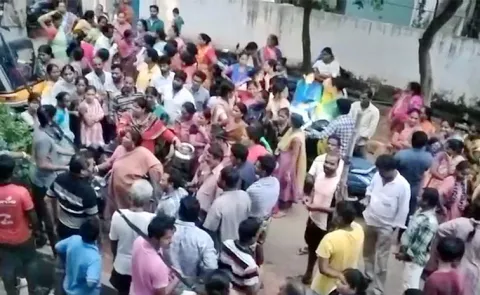 Visakha Water Supply Employees Protest2