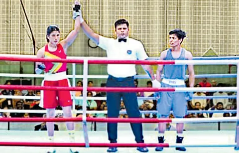 Nikhat makes a good start in elite womens boxing tournament
