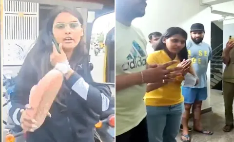 Woman Hits Auto Driver With Slipper Near Bellandur Signal 14