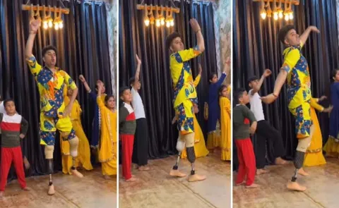 specially abled choreographer dancing with students viral video Goes Viral12
