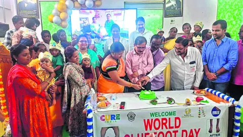వంకర పాదాలు  సరి చేయొచ్చు 

