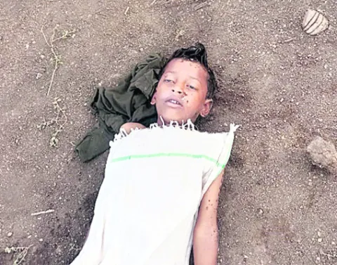 నీటిగుంతలో పడి బాలుడు మృతి
