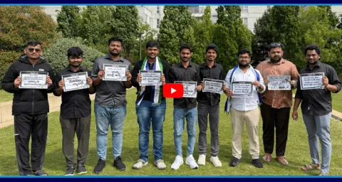 June 4 Vennupotudinam YSRCP UK Committee Protested Against AP CM In UK 2