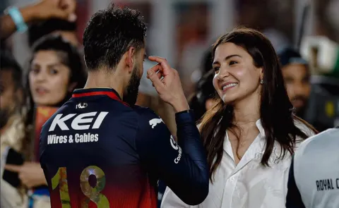 Anushka Sharma celebration after RCB maiden IPL win