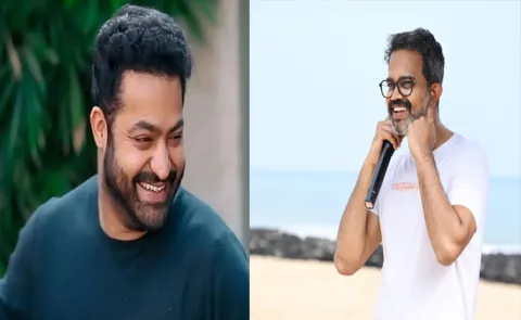 Jr Ntr Celebrates Director Prashanth Neel Birhday at Movie Sets