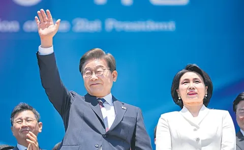 South Korea new president Lee Jae-myung pledges to unite country