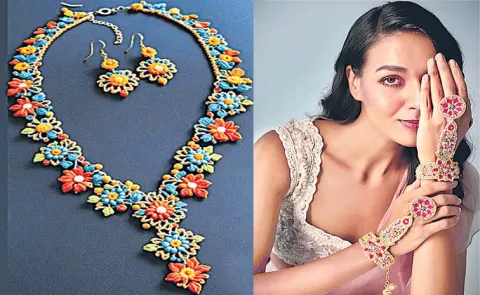 Fashion: Handmade Embroidery Necklace And Jewellery Ideas13