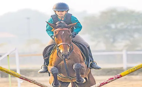 Equestrian Dhruva achieved a silver and gold medal in horse riding 13