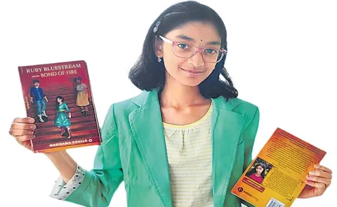 13 year-old girl  Challa Mahirama Wrote English Novel13