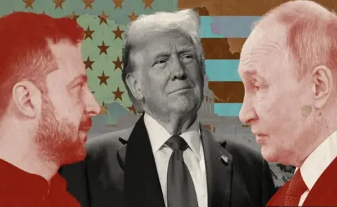 Donald Trump has said it may be better to let Ukraine and Russia