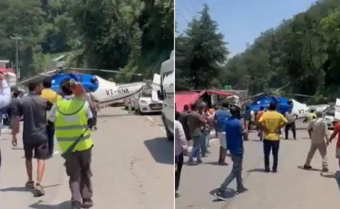 Helicopter En Route Kedarnath Makes Emergency Landing in Uttarakhand