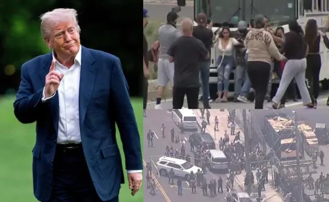 USA Donald Trump Alert To Los Angeles immigration Protest Issue12