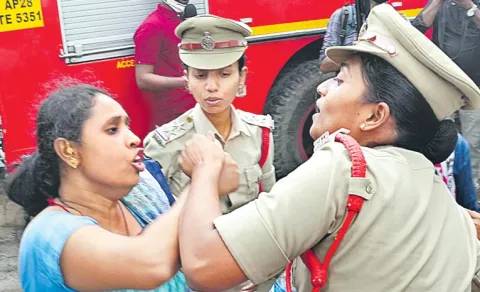 police  Overaction on Patancheruvu incident