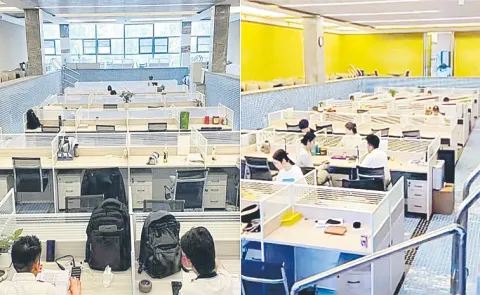China Luban Decoration Group Transforms Swimming Pool Into Office