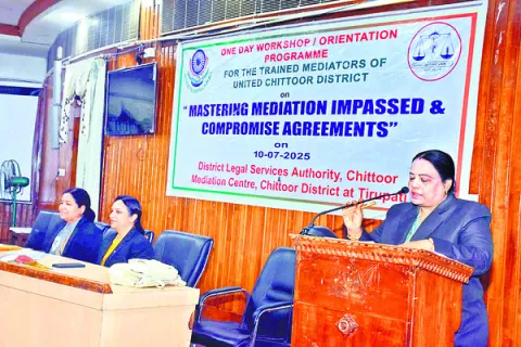 మధ్యవర్తిత్వంపై  ముగిసిన శిక్షణ 