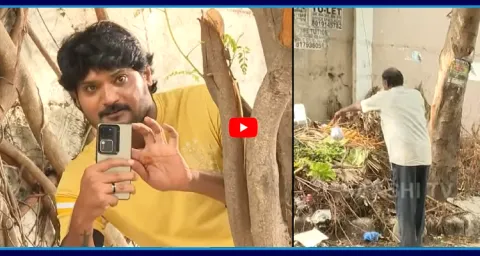 Garam Rajesh Funny Skit On Display Garbage Dumping  1
