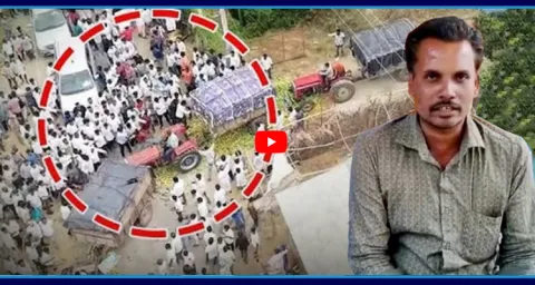 Tractor Drivers Sensational Video About Chittoor Dump Mangoes On Road Incident 6