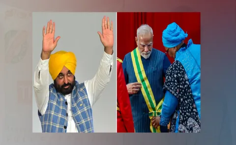 CM Bhagwant Mann Comments PM Modi foreign visits Centre slams10