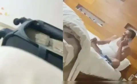 Video Goes Viral Maha Minister Seen With Bag Allegedly Full Of Cash5