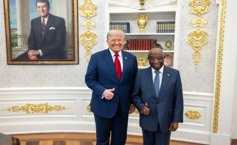 Donald Trump praises English-speaking Liberian Prez Boakai for his English13